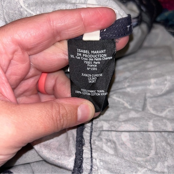Isabel Marant women’s Liliko wrap skirt size 36 US size 4 purple white - Picture 8 of 9